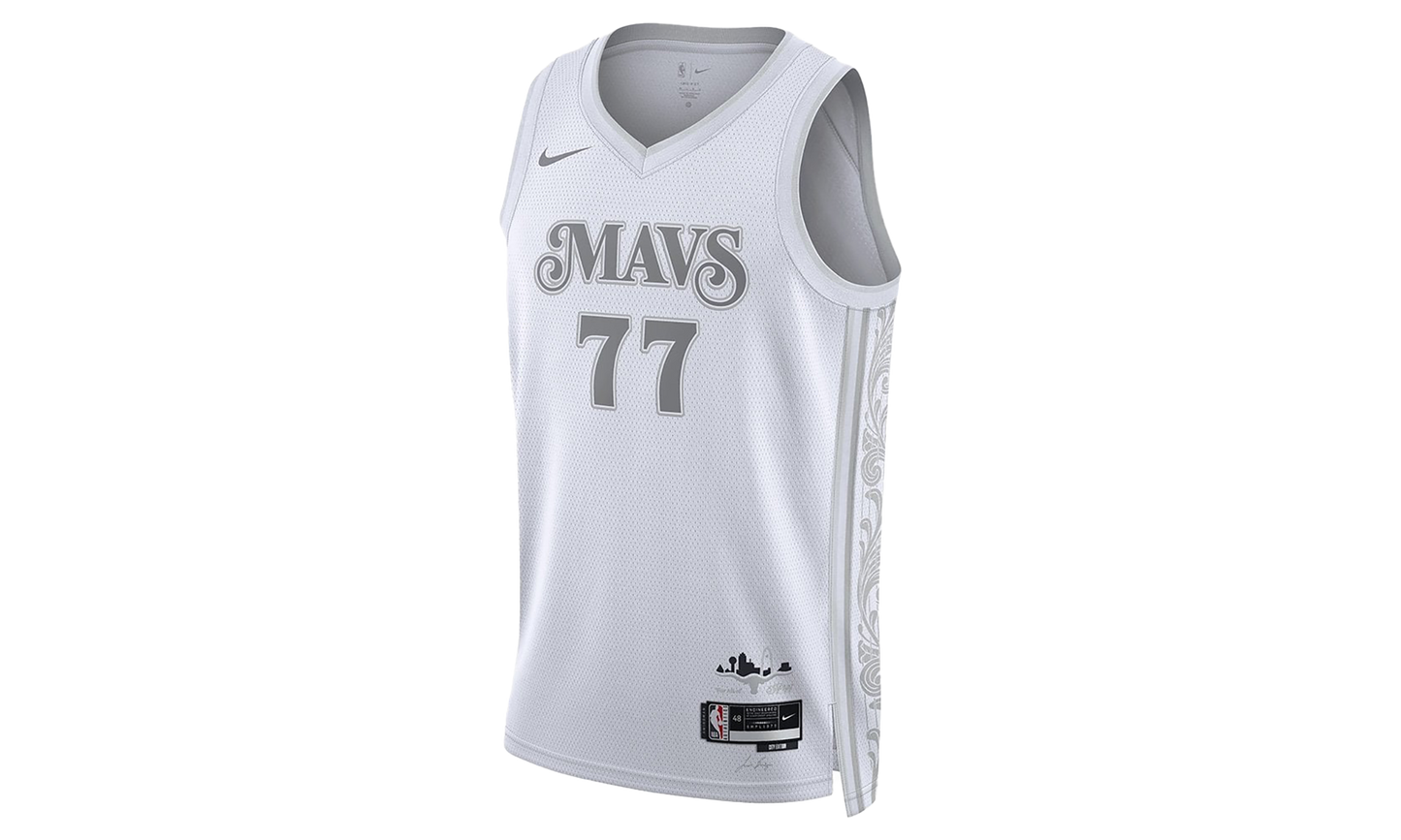 NBA MAVERICKS DONIC CITY EDITION 2024/25 SWINGMAN JERSEY "White" FQ4339 100