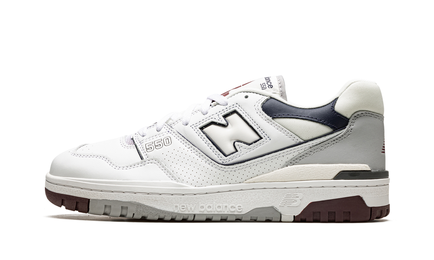 550 "White / Indigo / Burgundy" BB550PWB