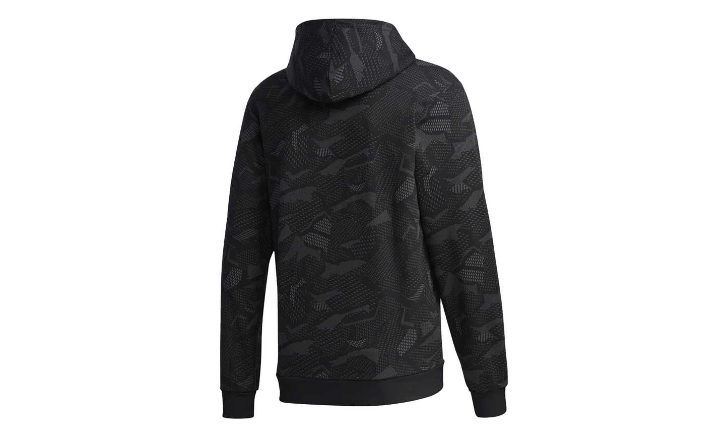 Essentials AOP Hoodie "Black / White" GD5489