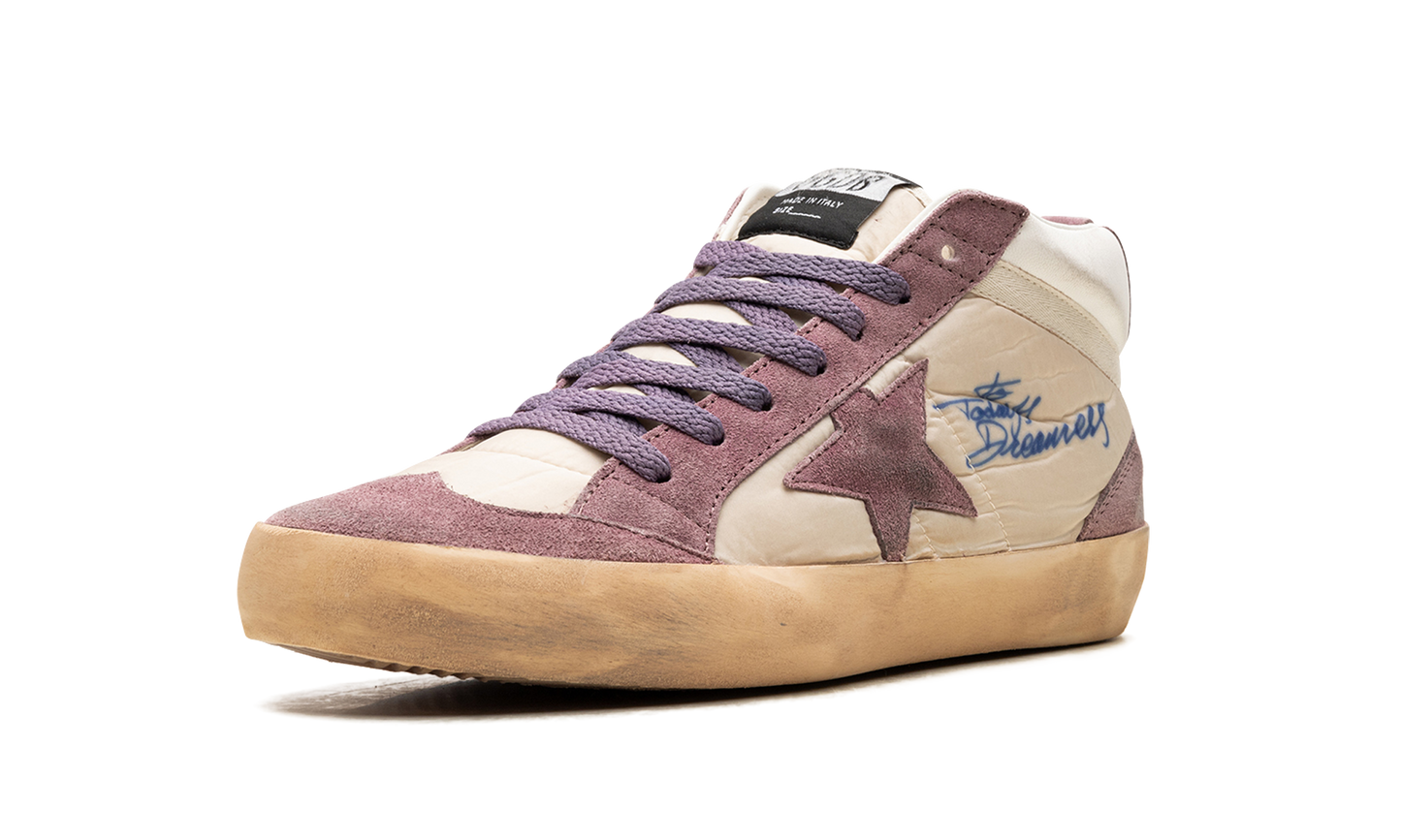 MID STAR DOUBLE QUARTER NYLON AND NAPPA UPPER SUEDE STAR AND HEEL WITH SPUR "WISTFUL MAUVE CREAM WHITE"